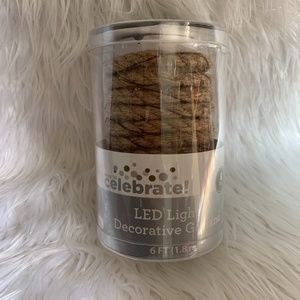 LED Decorative Jute Cord Garland 6ft